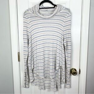 Free People Drip Thermal Cowl Neck Sweater Womens Size Large